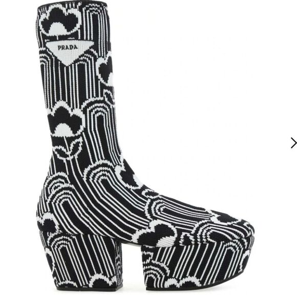 Prada Jacquard Deco Boots - Picture 3 of 11